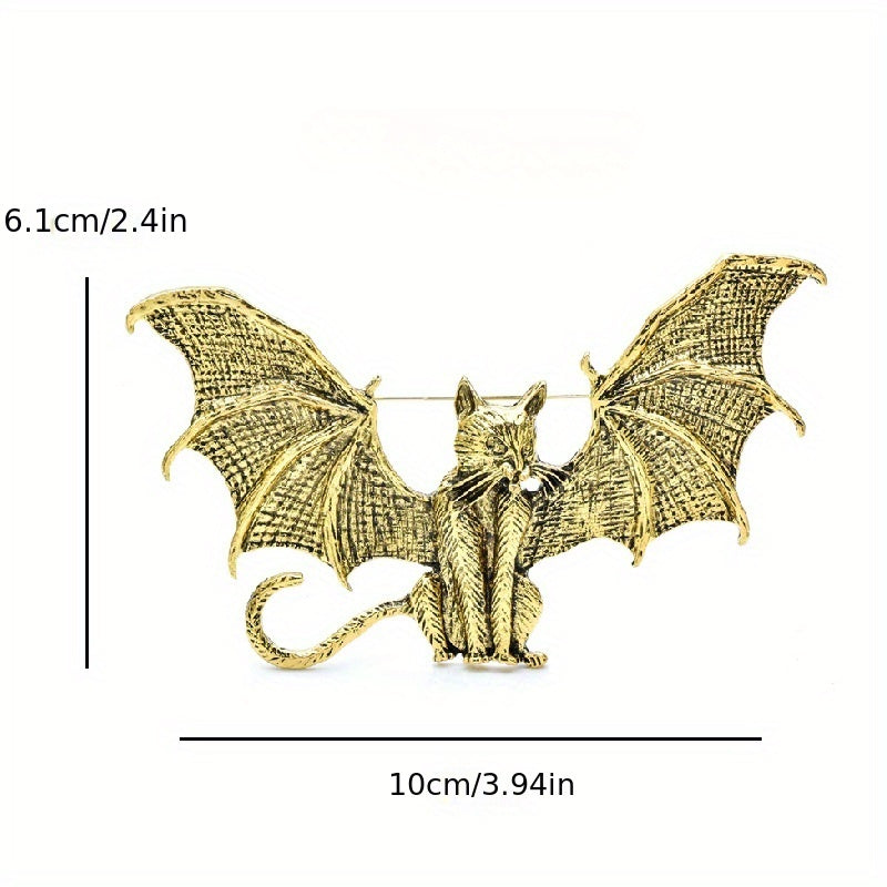 Броши в ретро-стиле с крыльями для кошек - идеальный подарок для женщин на вечеринках в эльфийской тематике