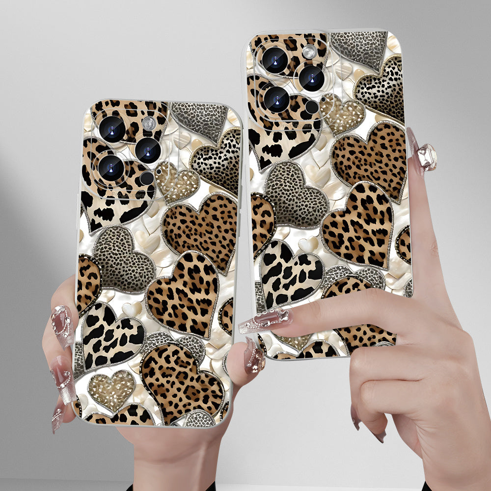 Chic leopard print iPhone case for various models, great gift for any occasion.