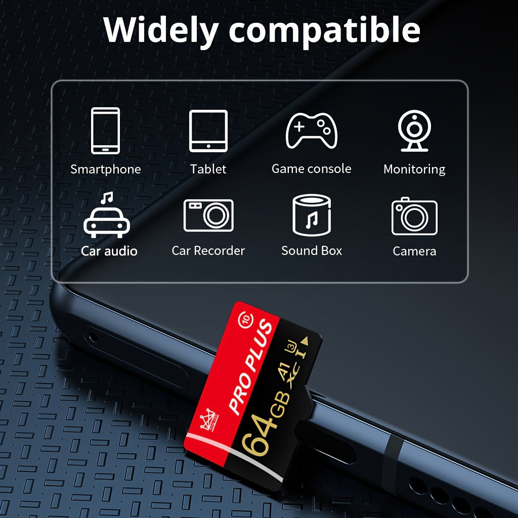 High-speed memory cards available in various capacities with adapter for multiple devices - store your files securely.