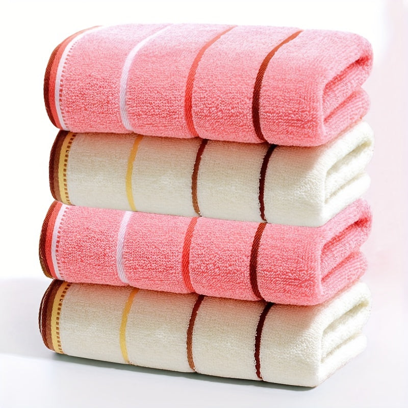 4 soft absorbent face wash hand towels