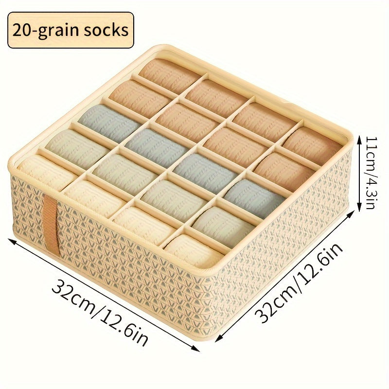 3pcs drawer-style storage box for underwear, socks, and accessories.