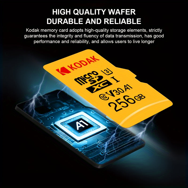 Kodak High Speed Memory Card for Driving Recorder, Surveillance Camera, and Mobile Devices, available in various sizes.