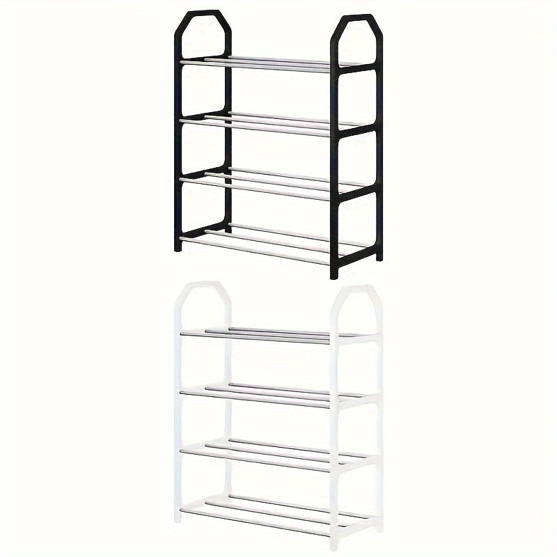 Bestselling 4-Tier Stainless Steel Shoe Rack, Standalone Organizer for Entryway and Hallway, Simple Assembly Space-Optimizing Shoe Storage Solution