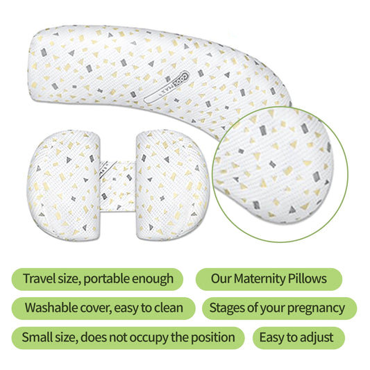 Pregnancy Pillow with Waist Support for Side Sleeping and Abdominal Support, U-Shaped Pillow for Side Sleeping and Waist Support.