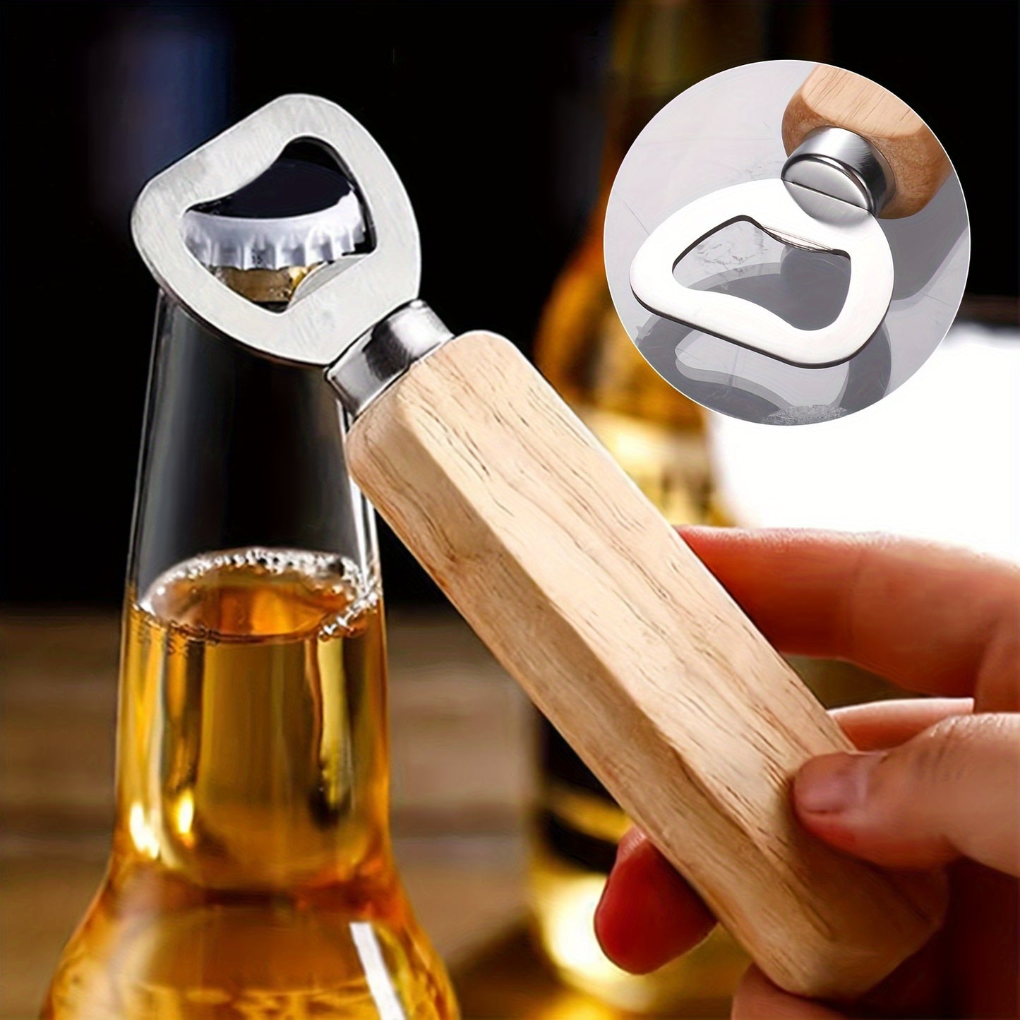 Wooden Bottle Opener, personalized, perfect for holidays and occasions, gift for men.