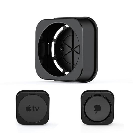 Apple TV 4th and 5th Generation Wall-Mounted Rack - Secure Anti-Theft Holder for Apple TV 4K and HD Models