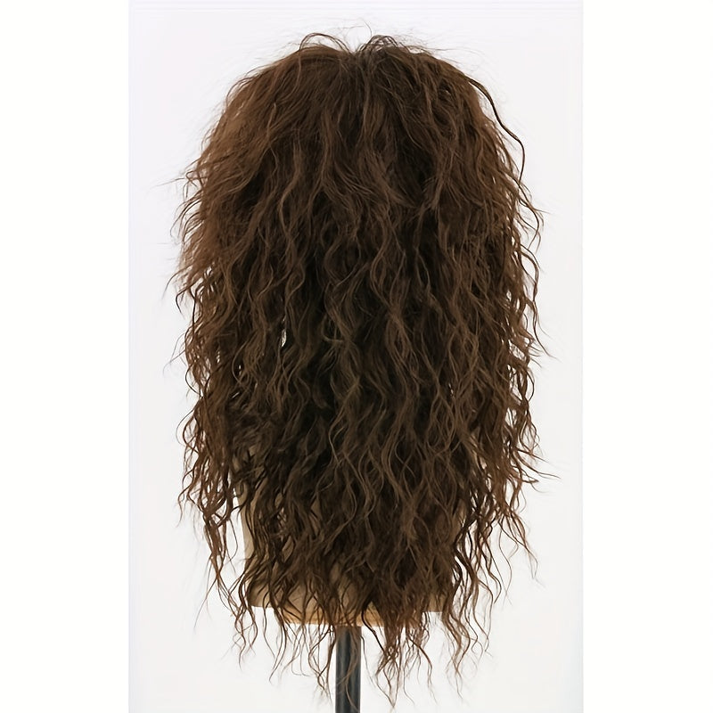 Long Curly Hair Wigs for Men - Perfect for Parties, Birthdays, Holidays, and HalloweenCostume Wig