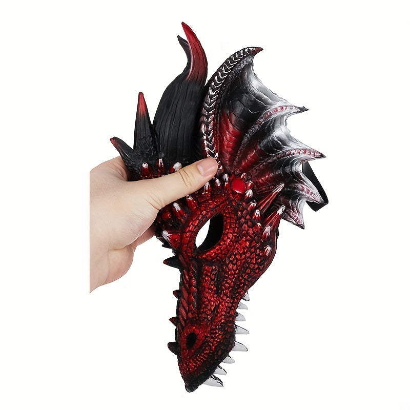 Masquerade Cosplay Dragon Mask for Halloween, Easter, and Parties - Made of PU Material