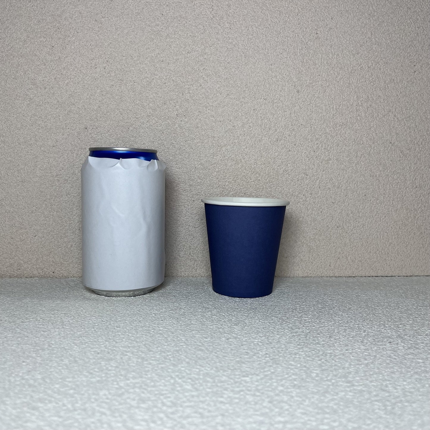 Pack of 50 7oz Blue Disposable Paper Cups with Polyethylene Coating - Perfect for Cold Beverages like Coffee, for Home & Commercial Use. Hand Wash Only. Ideal for Christmas, Halloween, Easter, Hanukkah & Thanksgiving Celebrations