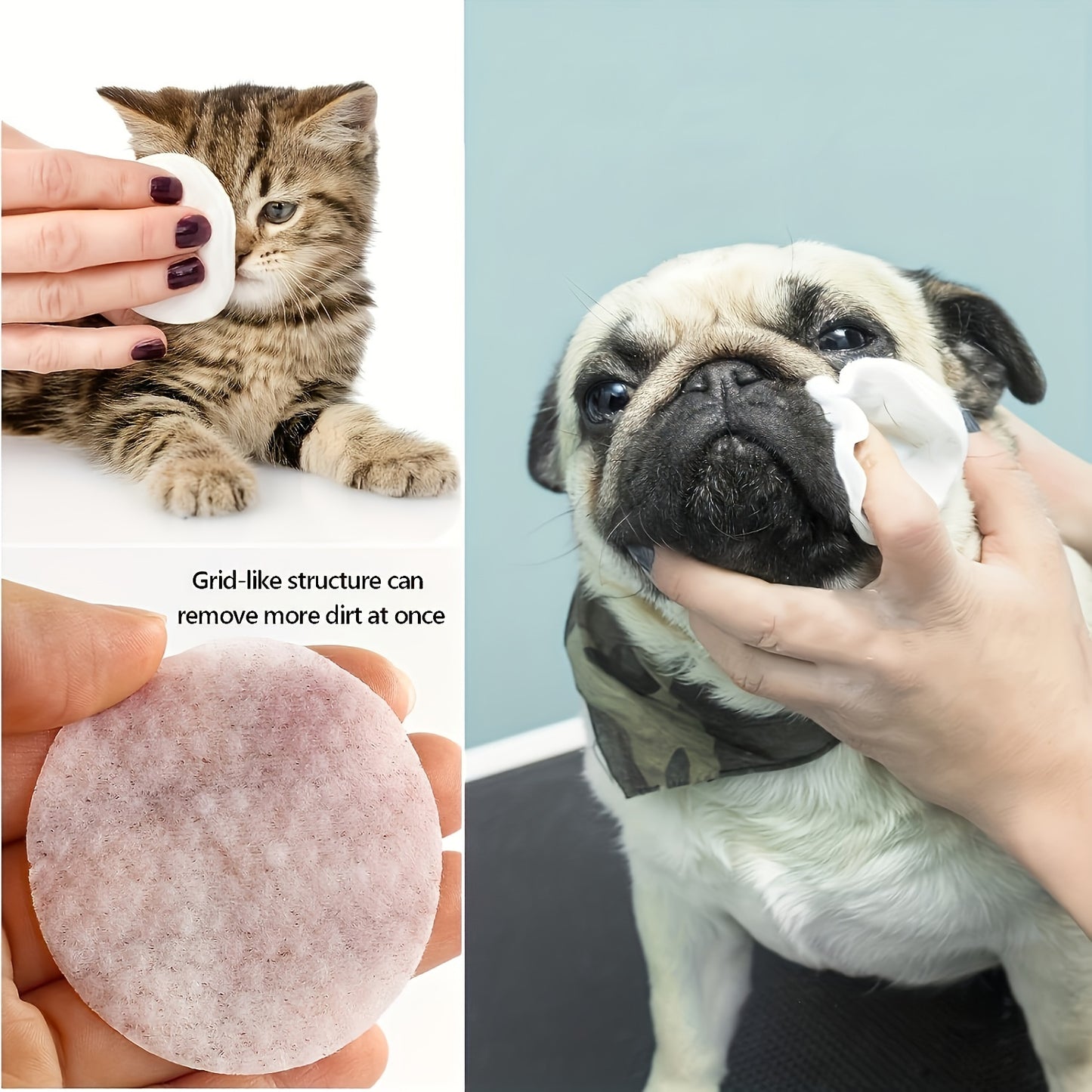 130 gentle pet eye wipes for dogs and cats, soothing tear stain remover pads for safe and easy daily cleaning.