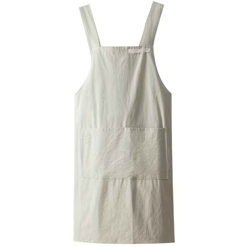 Unisex canvas apron without tie straps, suitable for various activities - 100% woven canvas, 175gsm