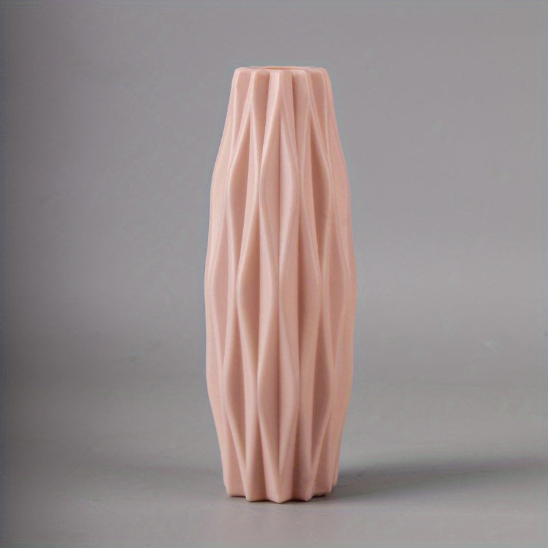 Nordic plastic vase for creative modern flower arrangements. Perfect for scene and room decor, wedding supplies and favors (flowers not included).