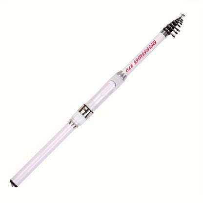 Portable telescopic fishing rod made of carbon fiber and glass steel with spinning action for carp feeding. Travel-friendly with multiple lengths ranging from 149.96cm to 299.92cm. Ideal