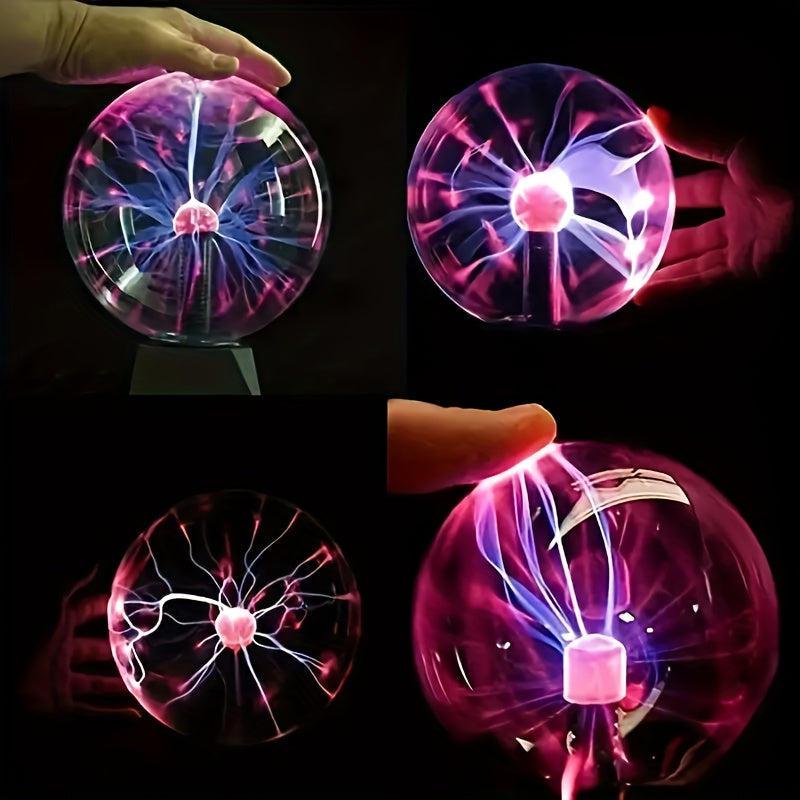 Plasma Ball Light with touch and electrostatic induction - perfect for Christmas, Halloween, or Thanksgiving gift.