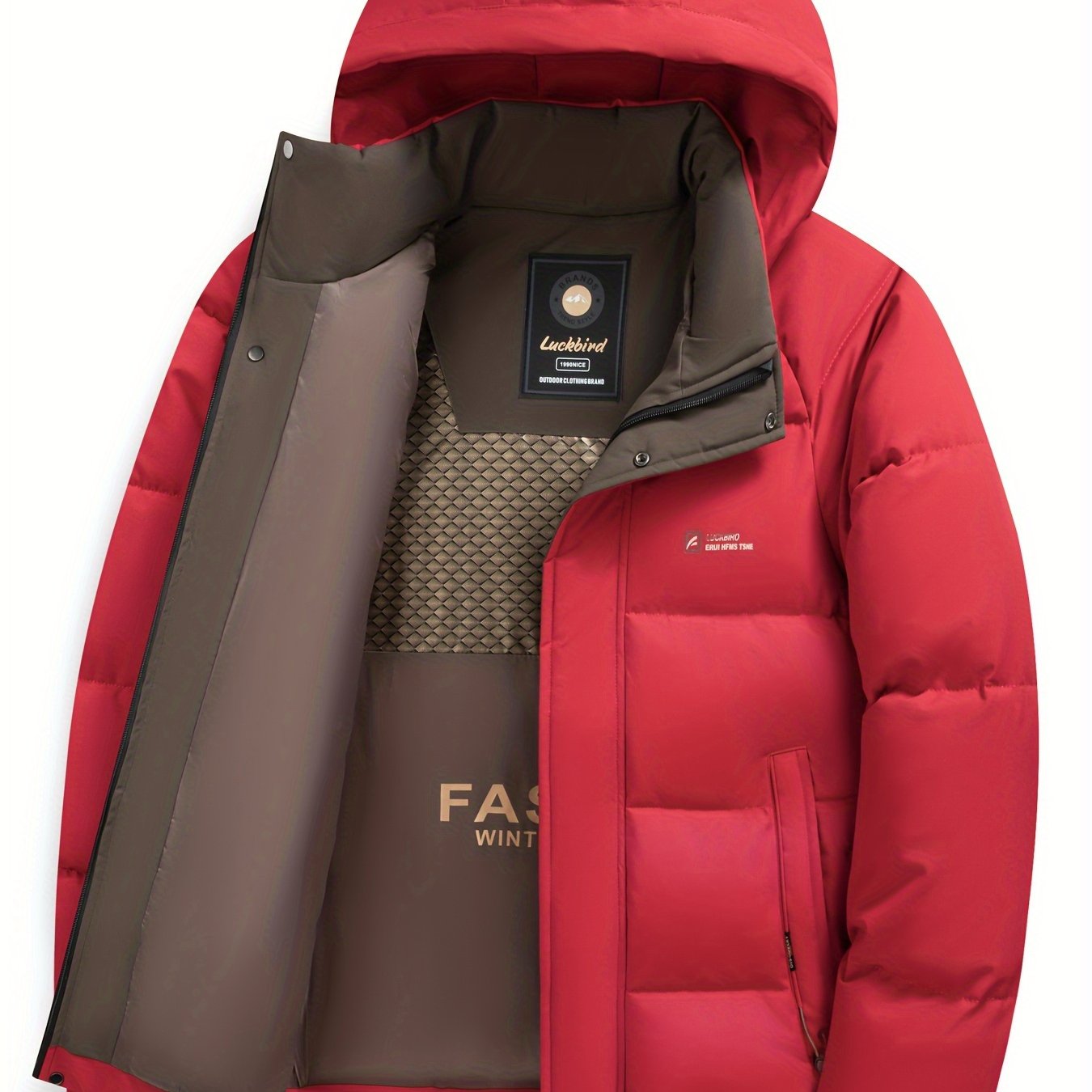 Stylish winter jacket for men with removable hood - perfect for business or outdoor use