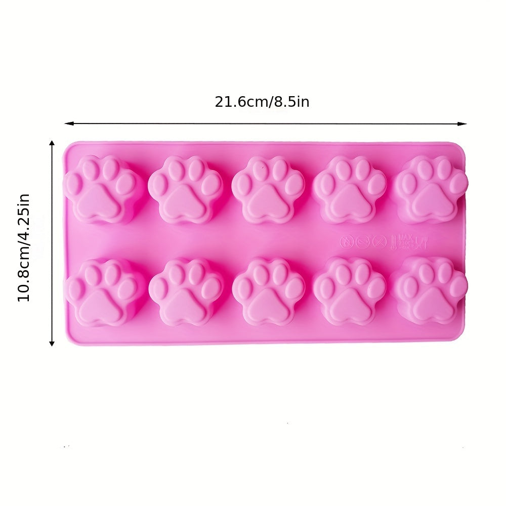 Silicone Mold for Cat Paw Shaped Treats - Perfect for Chocolate, Baking, and Desserts - Great for Pastries, Cookies, and Cakes