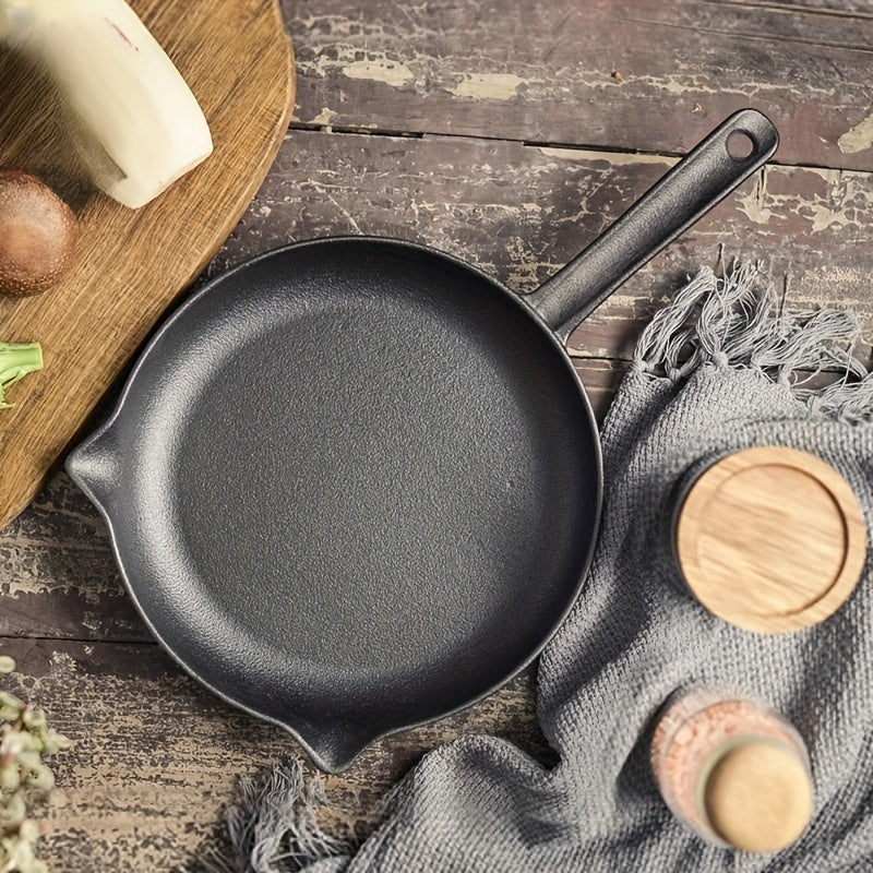 Two-Piece Professional Cast Iron Skillet Set - Non-Stick, Oven Safe, and Versatile for Cooking and Camping - Great Gift for Home Cooks and Chefs