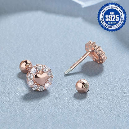 New Fashion 925 Sterling Silver Thread Stud Earrings exude a Simple yet Elegant Atmosphere. These Hypoallergenic Jewelry Love Ear Bone Studs are designed for Women with a distinct Personality. The Simple Style and Versatile Ear Jewelry make them a