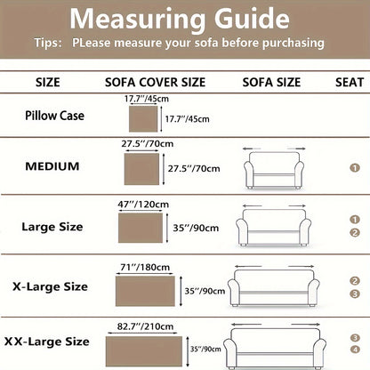 Thickened sofa slipcover with non-slip feature for furniture protection in bedroom, office, or living room.