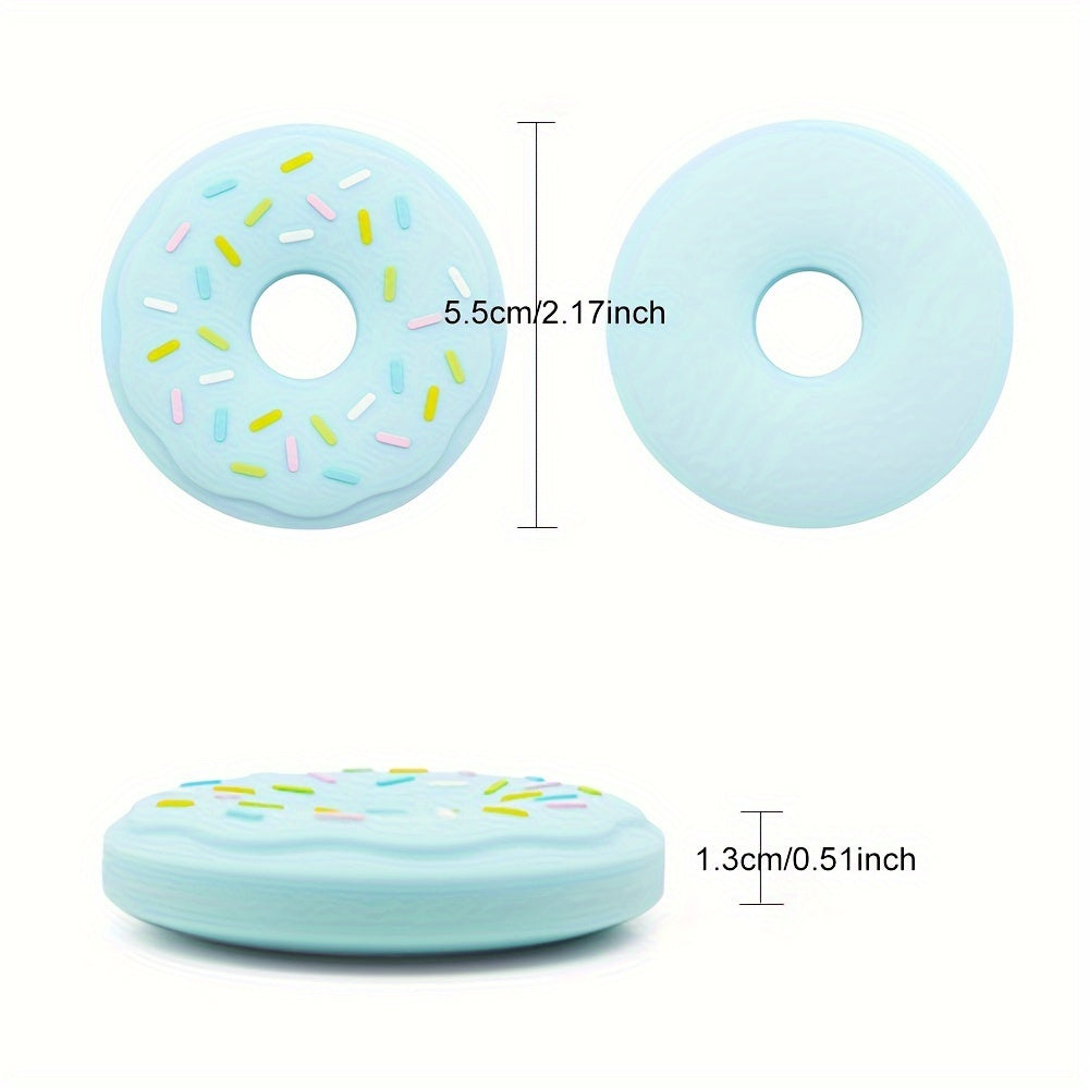 Baby Donut Teether made of Gentle Silicone: Dishwasher-Safe and Suitable for Ages 0-3 years