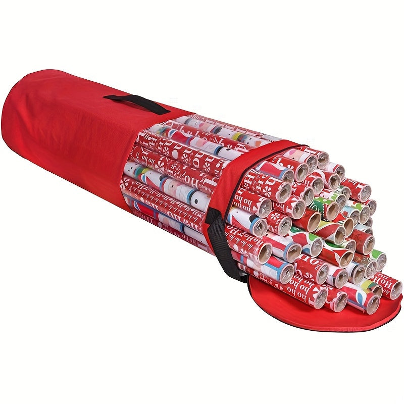 Durable Oxford Material Under Bed Storage Bag for Wrapping Paper, Conveniently Stores Multiple Rolls of Gift Wrap up to 106.68cm Long