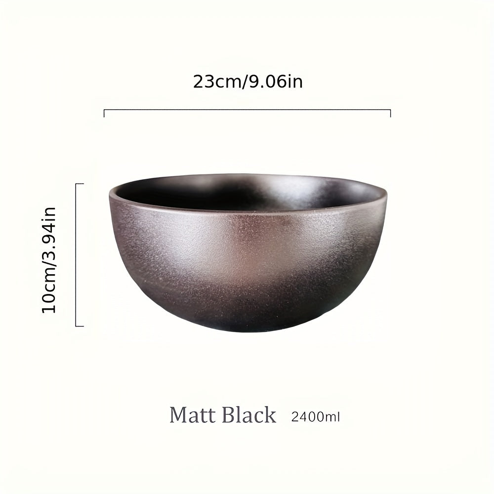 Large Ceramic Bowl from KINGLANG - Ideal for Soup, Salad, Ramen & More - Sturdy Tableware for Kitchen & Restaurant Use