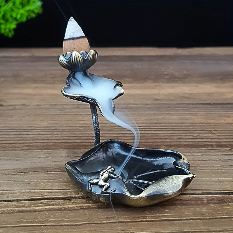 Elevate your home decor with our beautiful Lotus Backflow Incense Burner!