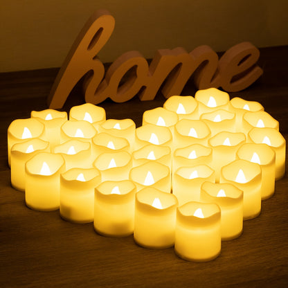 LED Flameless Atmosphere Ripple Electronic Candles for various occasions including birthdays, banquets, weddings, and holidays. Great for home decoration.