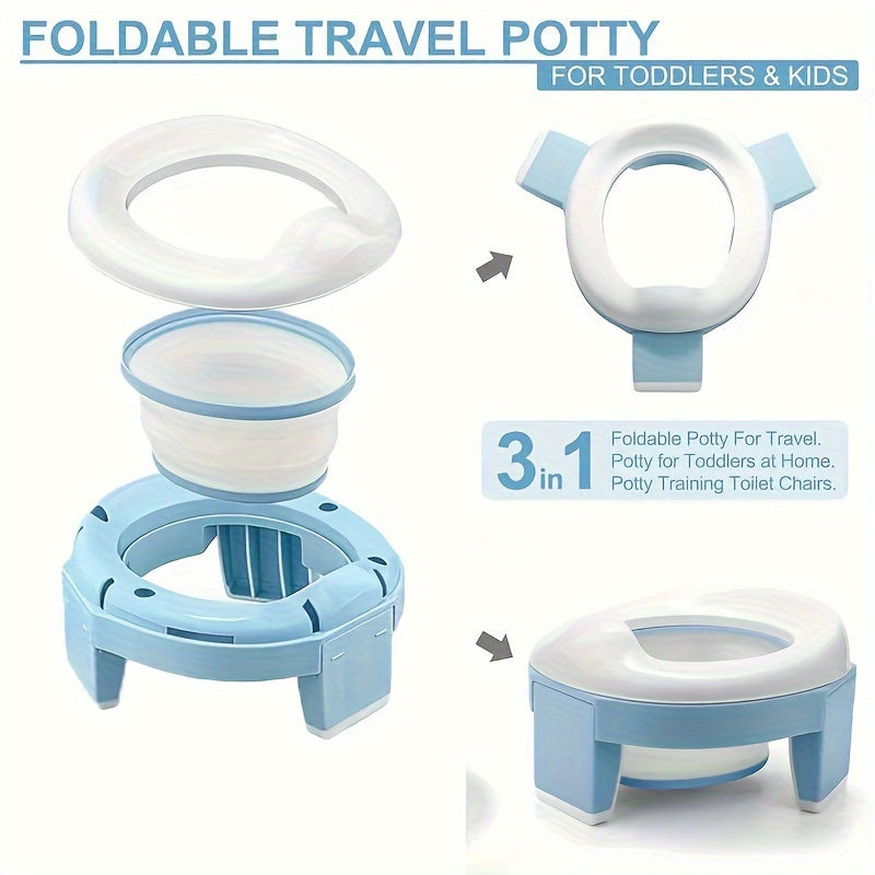 Multipurpose Foldable Travel Toilet Seat - Ideal for Potty Training, Outdoor Adventures, and Holiday Gifting - Perfect for Christmas, Halloween, and Thanksgiving!