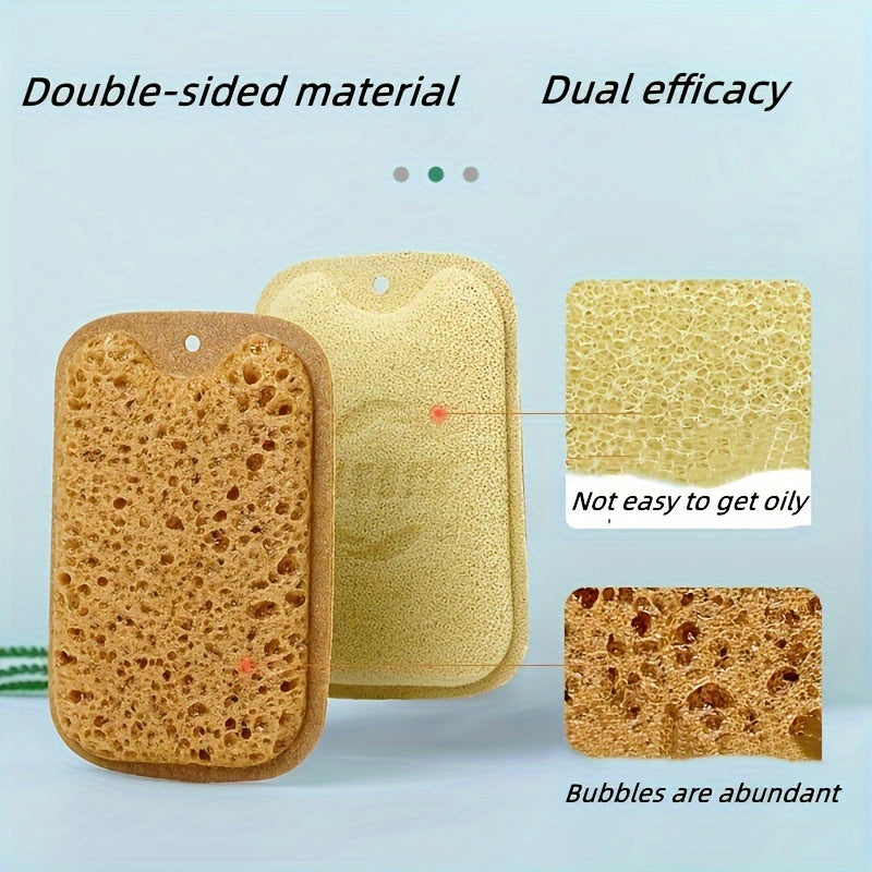 Set of 5 Multi-Purpose Magic Sponges - Dual-Sided with High-Density Foam for Cleaning in the Kitchen and Bathroom, Ideal for Stain Removal