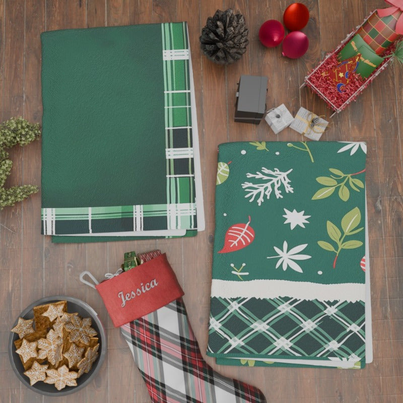 BENDX Christmas Wintertime Kitchen Towel Set - Includes 2pcs 18*26 Tea Towels. Perfect for Holiday Kitchen Decorations and Soft Christmas Towel Gift Giving.