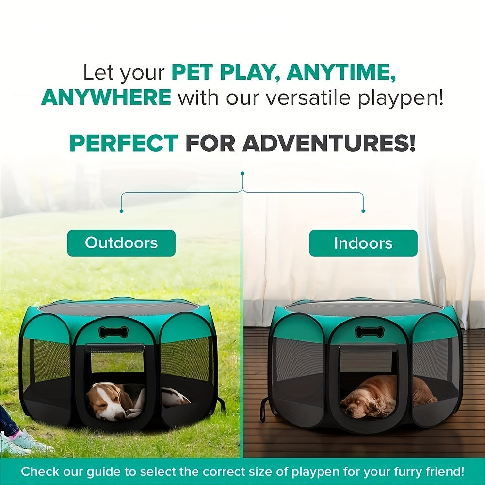 Portable, waterproof, foldable pet cage - take your pet anywhere!