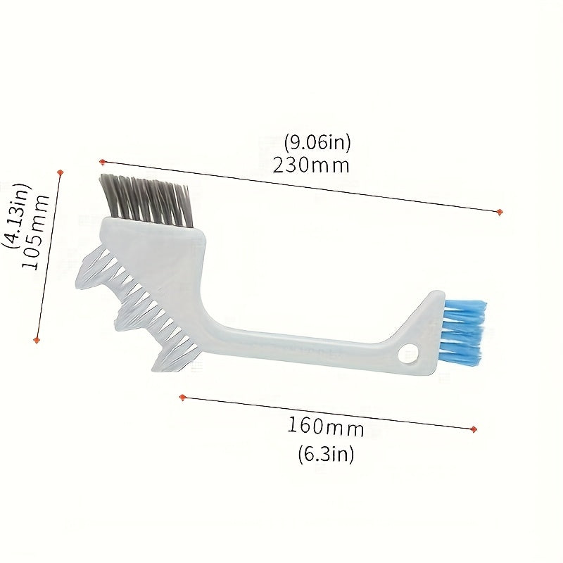 Versatile Hard Bristle Grout Brush with Plastic Handle - Ideal for Bathroom, Toilet, Kitchen, Living Room, and Bedroom Cleaning - Eco-Friendly, No Electricity Required - Perfect for Cleaning Corners and Crevices