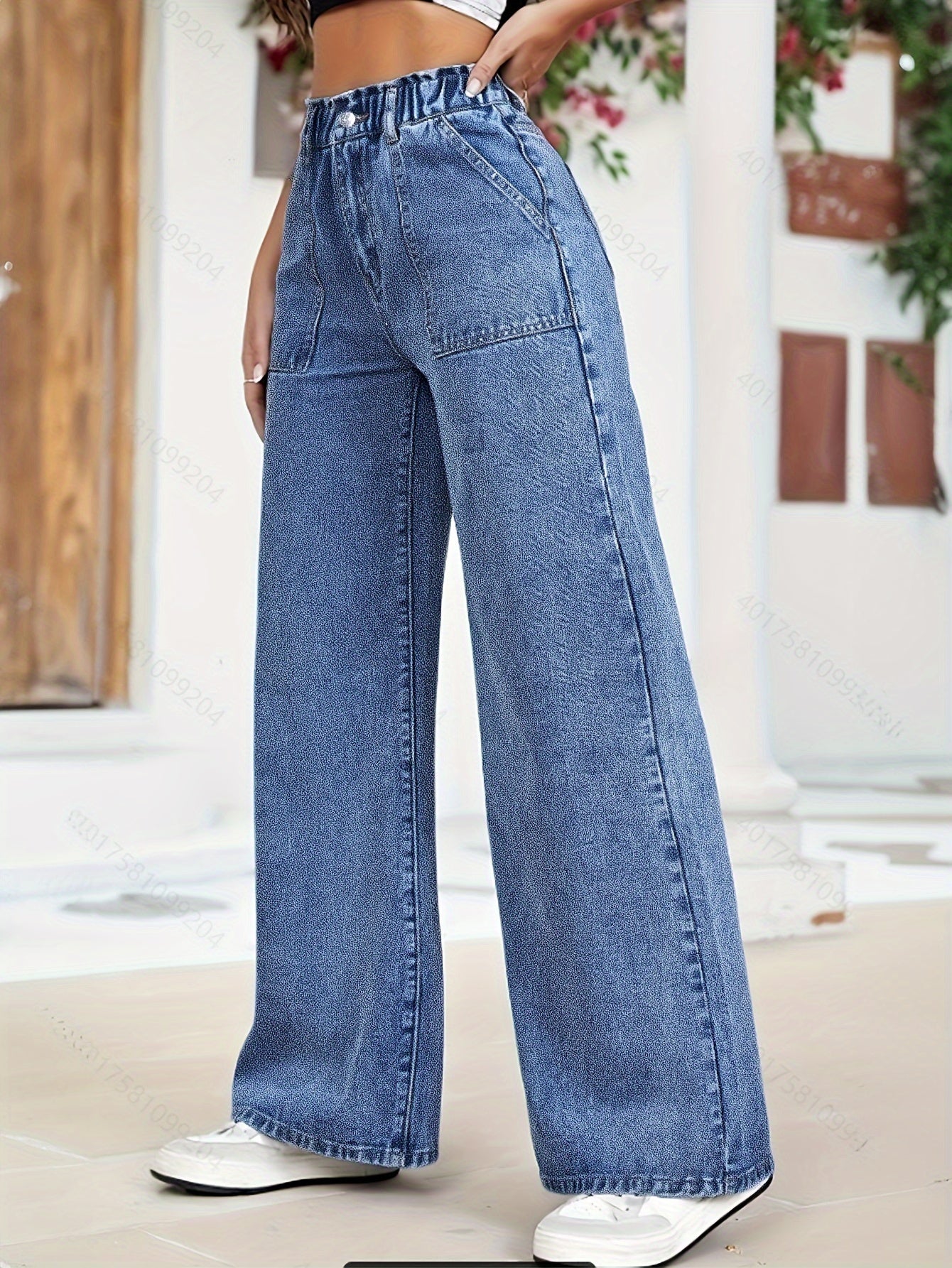 Women's stretchy denim pants