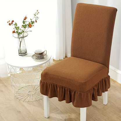 4/6 piece stretch chair slipcovers for dining room or living room furniture protection.