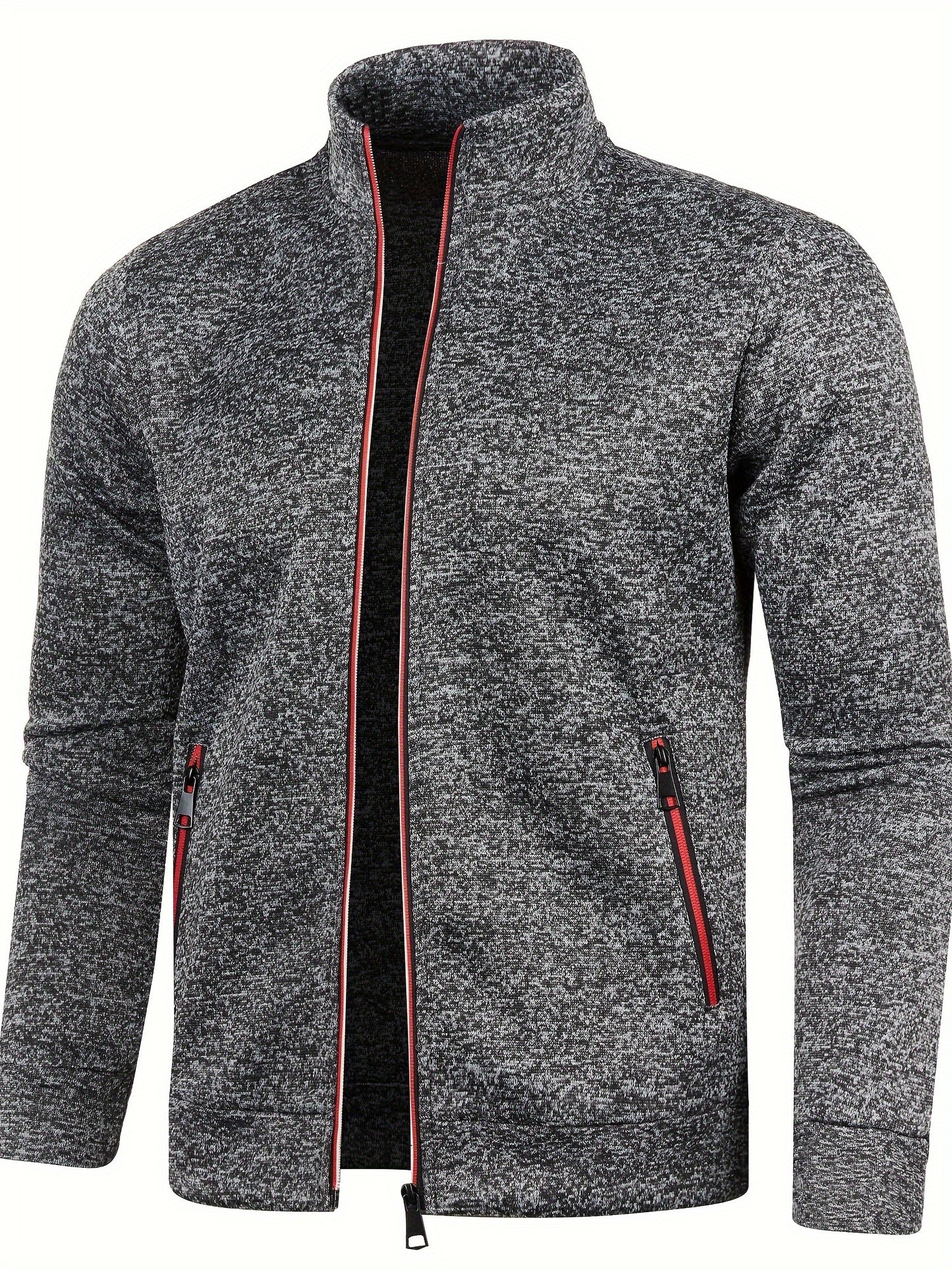 Stylish Men's Zip-Up Cardigan for Fall/Winter