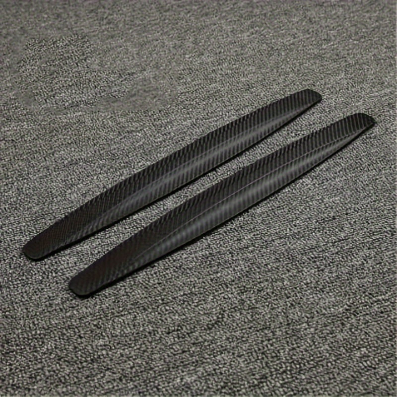 Rubber car bumper guards for front and rear anti-collision protection and door body scratch prevention, 2pcs.