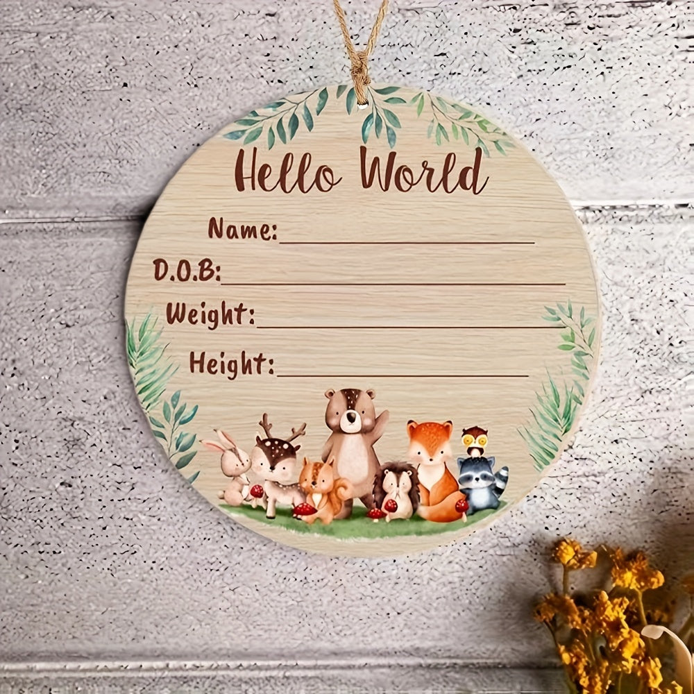 Signs for Announcing a New Arrival: DIY Birth Announcement, Hello World Announcement, Hospital Birth Announcement, Personalized Name Announcement