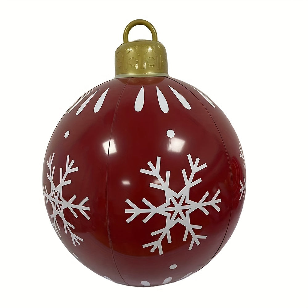 Inflatable Christmas balls are eye-catching PVC balloons used in gardens, entrance passages, front doors, terraces, lawns, and entrance halls for seasonal decoration.