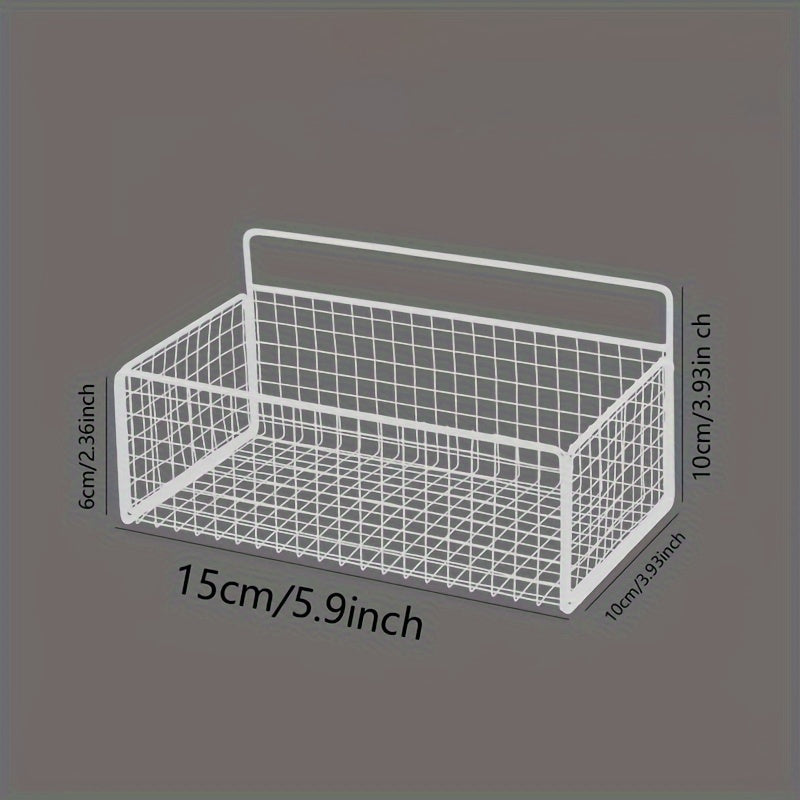 Contemporary Metal Wire Basket for Kitchen Storage: Dimensions 31cm x 12cm x 8cm