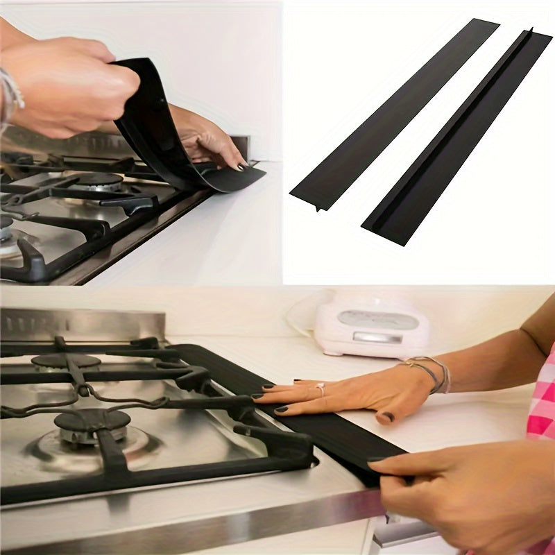 Protect your kitchen counters with this 53.5cm/21 inch long heat-resistant silicone gap filler. Designed to cover gaps and seal spills, this kitchen stove gap cover is a must-have for any home chef.