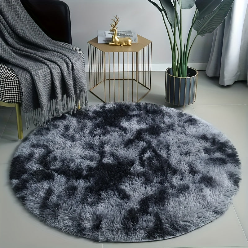 Plush Round Carpet - Luxuriously Soft, Stain-Resistant, and Slip-Resistant for Bedroom, Living Room, and Home Decoration