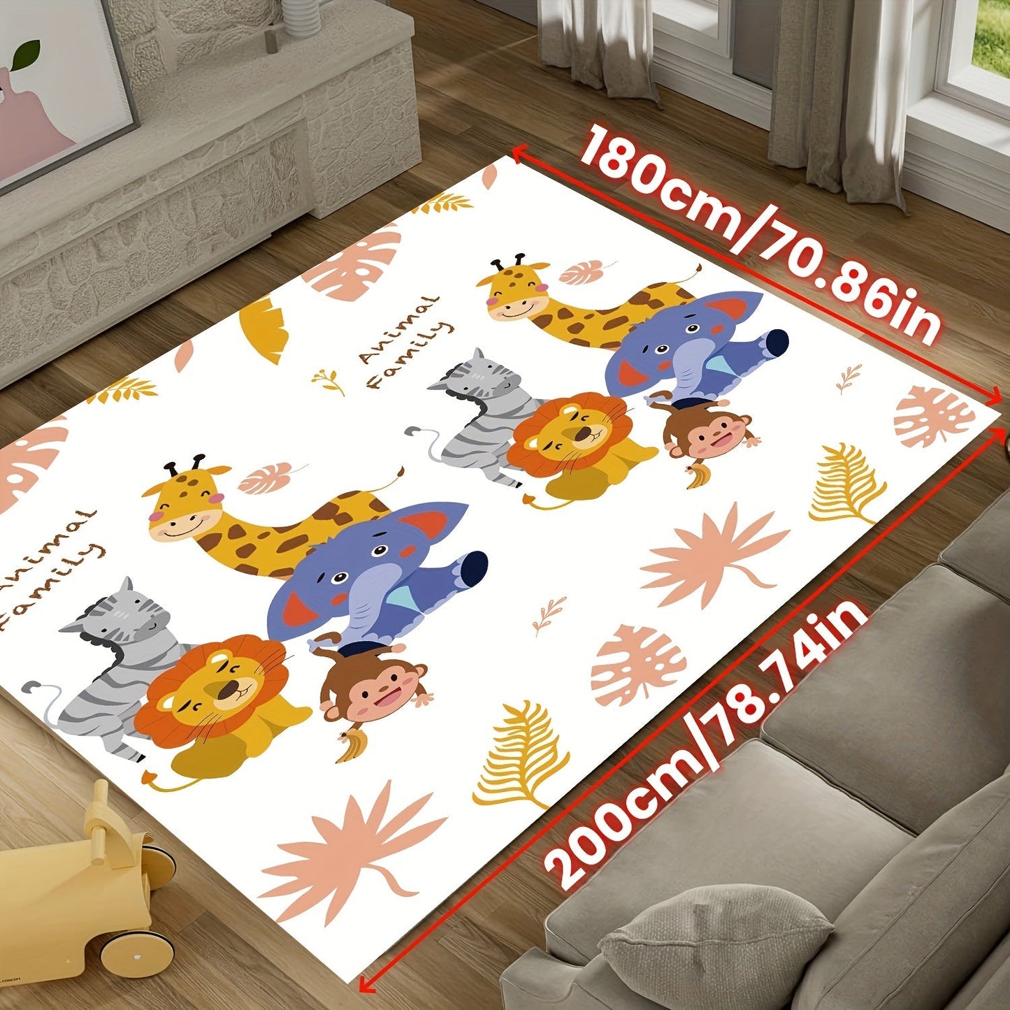 Experience the Adventure Mat - an extra large, foldable, and waterproof play mat designed for young children. This double-sided foam crawling area measures 180.01x200.0 cm, making it perfect for playtime and travel. Ideal for Christmas and Thanksgiving