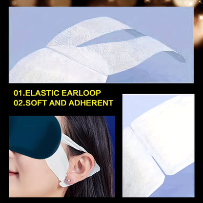 10-dona Lutein Steam Eye Mask, o'z-o'zidan isitiladigan, uxlash va sayohat uchun bir martalik.