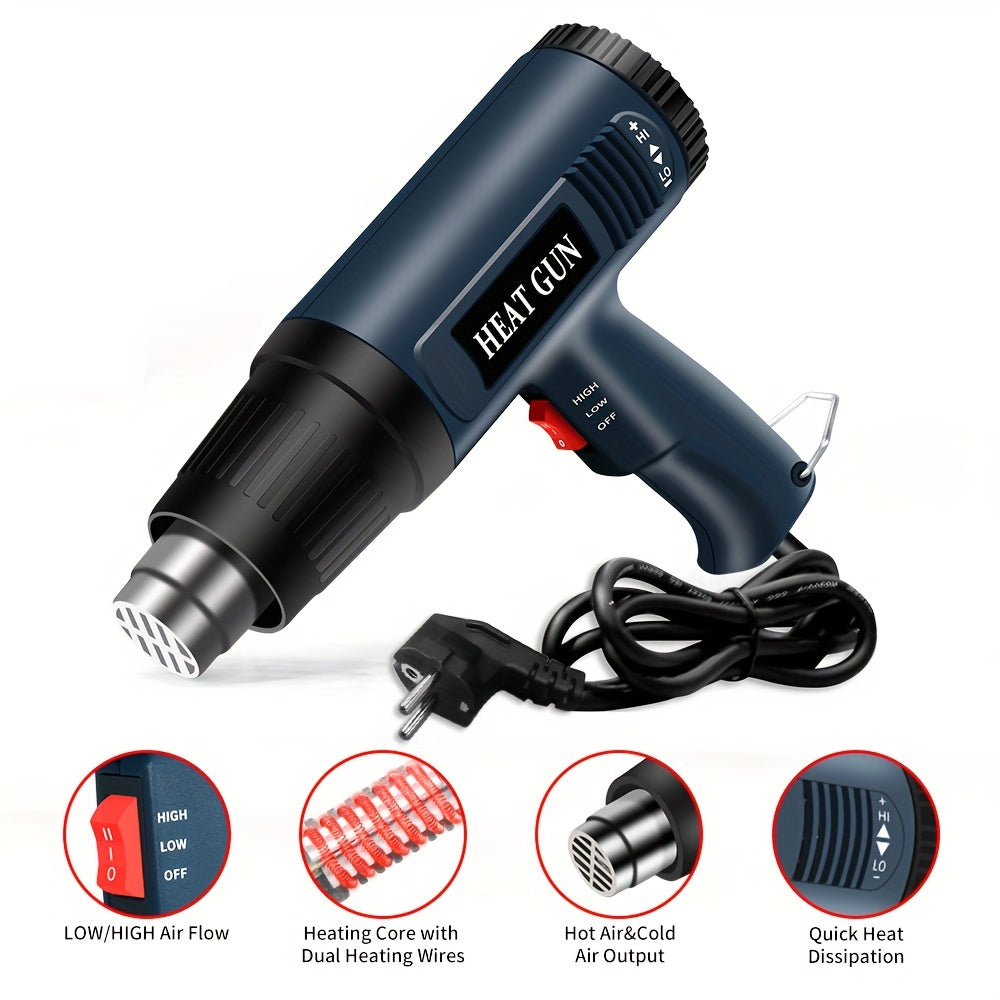 Handheld 866A welding hot air gun for bending, forming, plastic drying, and thawing.