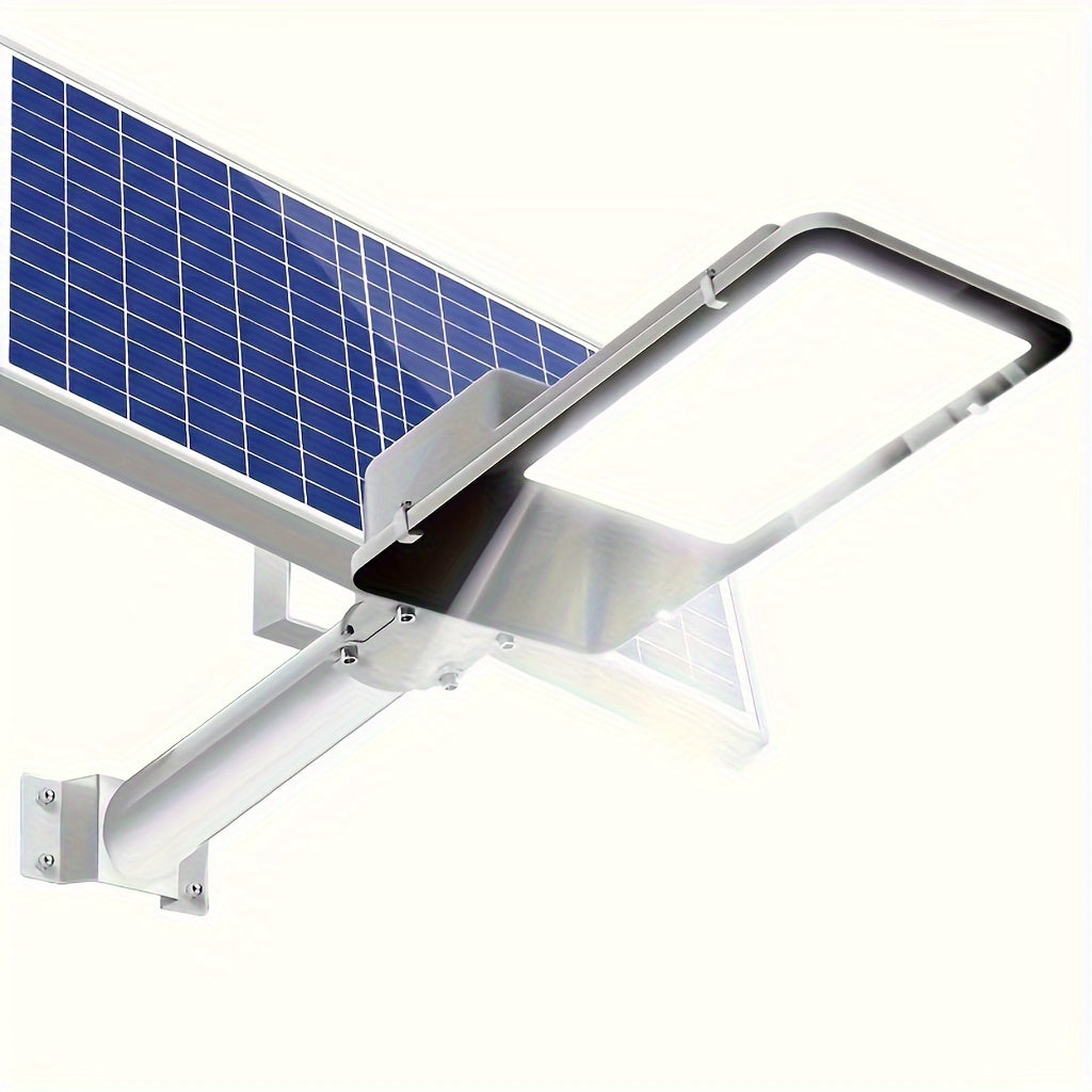 500W solar street post lights with 20AH battery, 25W solar panel, remote control, ABS material, infrared sensor, detachable floodlight with glass shade, lithium solar battery, mounting