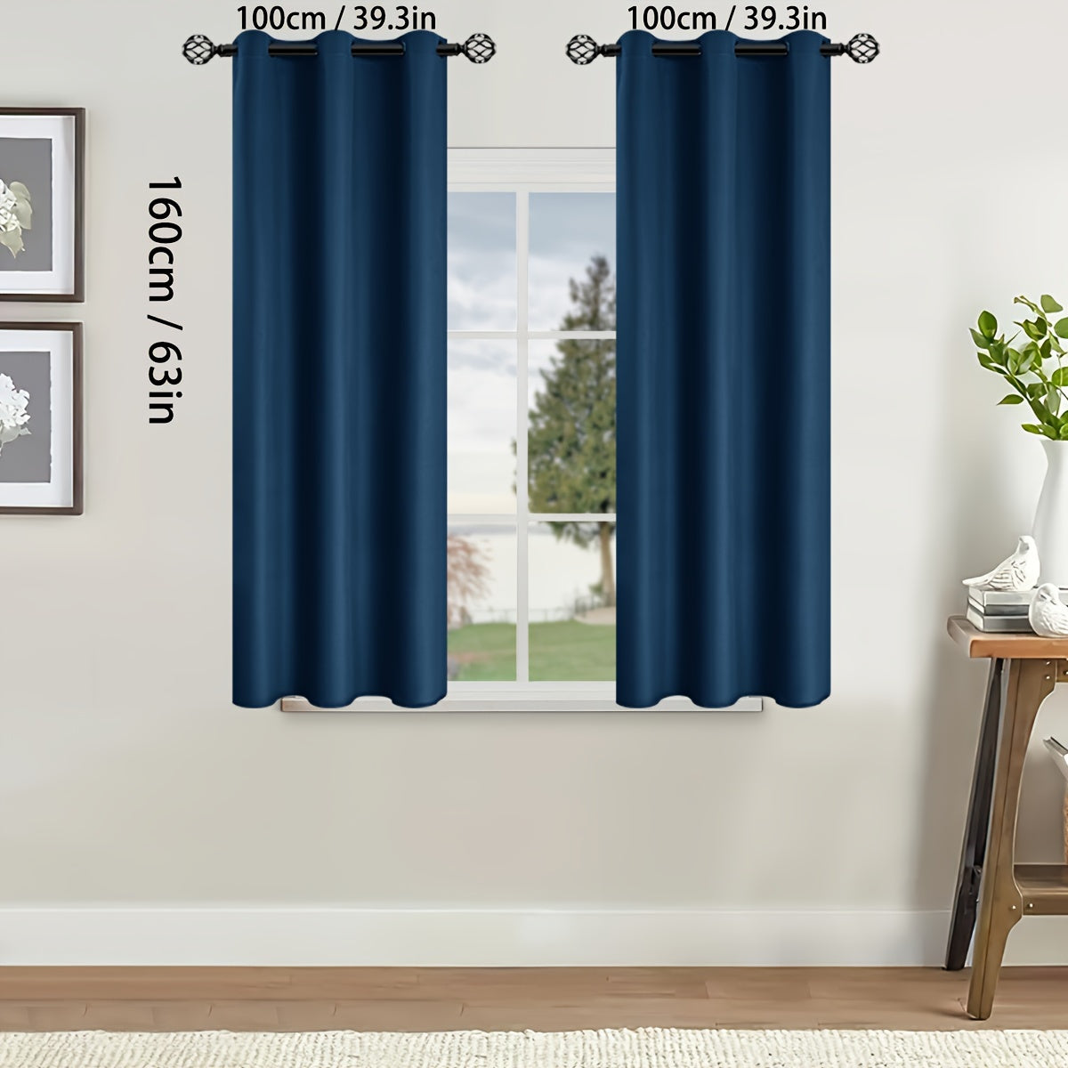 Two-Pack of Modern Blackout Curtain Panels: Keep out the sun with these thermal insulated curtains featuring a twill weave, grommet top design. Made of 100% polyester, these un-corded panels are perfect for the living room, bedroom, or any other room in