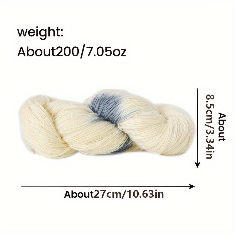 200g Variegated Wool Blend Yarn for Sweaters, Vests, Shawls, Hats, Scarves