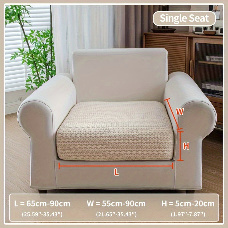 Waterproof stretch sofa cover, modern non-slip couch protector, pet-friendly elastic slipcover for living room, fits all seat and L-shaped sofas.