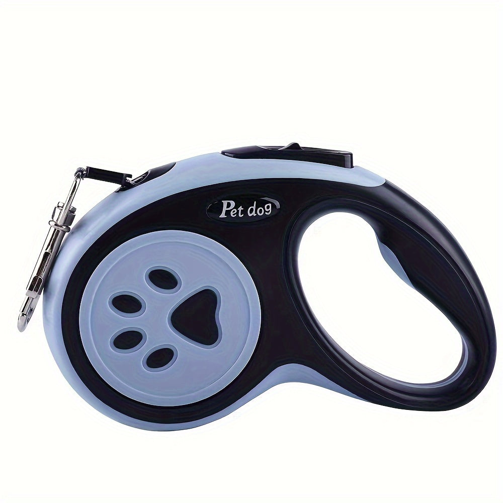 Durable nylon retractable dog leash with one-button control, ideal for outdoor walks and travel with small to medium pets.